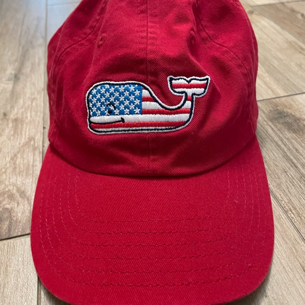 Vineyard vines kids American flag sports cap